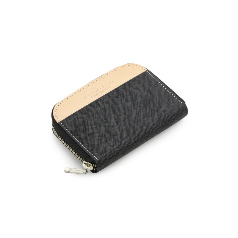 [ABIES] Made in Japan Genuine Leather Round Zipper Coin Purse