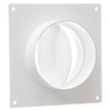 Ø 100mm / 4 inch Ventilation Wall Flange with Backdraught