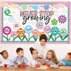 Spring Never Stop Growing Bulletin Board Classroom Decoration Grow Flower
