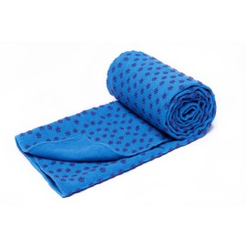 voidbiov Bikram Yoga Mat Towels Extra Long Dot Grip Blue