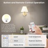 SiJiMingyue Rechargeable Light Bulbs for Non-Hardwired Fixtures, Battery Backup Bulb