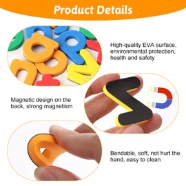 79 PCS Magnetic Letters for Kids,Colorful Alphabet and Number Fridge Magnets Set for Children Educational Toys Alphabet Refrigerator Magnets for Baby Toddler Early Learning Spelling Games