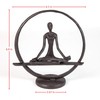 Danya B. Meditation Circle Cast Iron Sculpture | Contemporary Metal