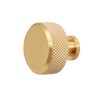 Decoranddecor Amelia Knurled 35mm Round Kitchen Cabinet Furniture Knobs Aluminium