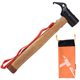 profiwoab camping hammer with peg camping mallet with peg remover tent hammer outdoor multifunction rubber hammer 31cm
