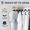 Zober Velvet Hangers - Black for Coats, Pants & Dress