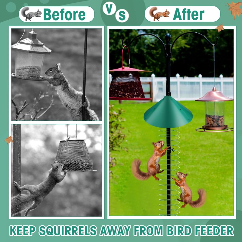 Shimeyao 19 Inch Squirrel Baffle and Squirrel Barrier Spring Device