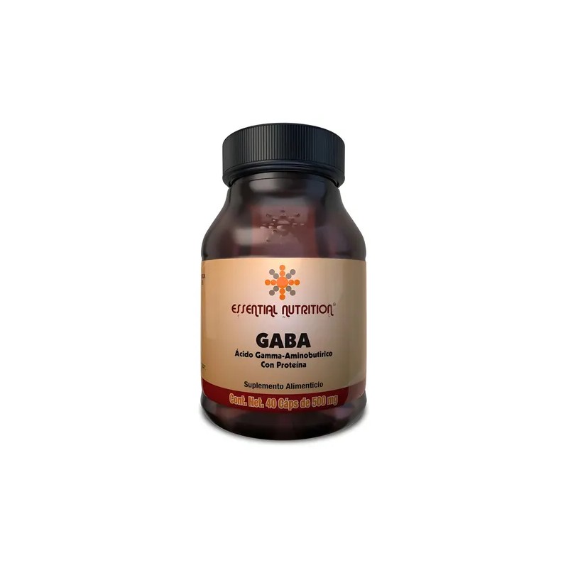 Suplemento Gaba Apoyo Al Sistema Nervioso 40 Cápsulas. Sabor Sin