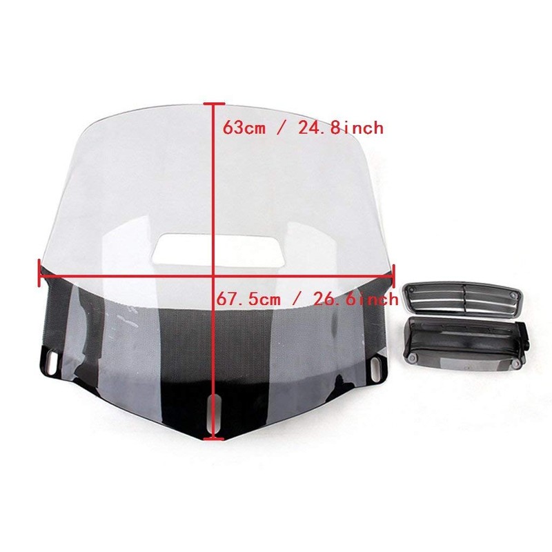 Motorcycle Windscreen Windshield + Air Vented For Honda Goldwing GL1800
