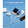 Cable de carga retráctil 3 en 1, cable de carga