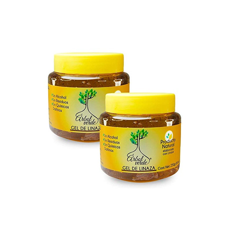 Árbol Verde Natural Green Tree Linseed Gel 2-Pack Alcohol Free