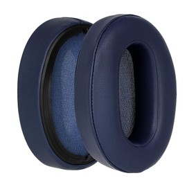Geekria QuickFit Protein Leather Replacement Ear Pads for Sony WH-XB900N Headphones Ear Cushions, Headset Earpads, Ear Cups Repair Parts (Blue)