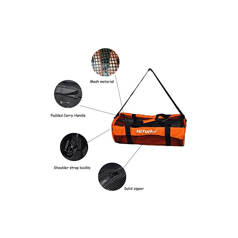 Hiturbo Mesh Diving Bag, Duffle Bag, Transport Bag for Diving,
