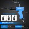 GRYVOZE Pneumatic Rivet Nut Gun Kit with 1/4 & 5/16