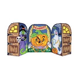 Design Works Crafts Inc. Spooky Door Table Décor Plastic Canvas Kit