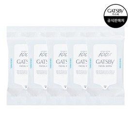 Gatsby Facial Paper Cool Type Large Capacity 42 Sheets x 5 Pack / 갸스비 훼이셜 페이퍼 쿨 타입 대용량 42매 x5팩