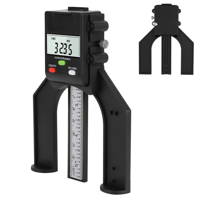 0‑80mm Professional Electronic Digital Depth Gauge DIY Woodworking Ruler Height