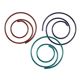 Office Depot Brand Swirl Paper Clips, 1 3/16", 25-Sheet Capacity, Assorted Colors, Pack of 24 Paper Clips