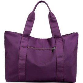 Jotml Tote Bag, 6 Colors, Large Capacity, Nylon, 2-Way, Shoulder Bag, Unisex, Waterproof, purple