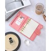 Smartfee Leather Personal Organizer Planner – 6 Rings Notebook Binder