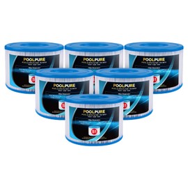 POOLPURE 6 Pack Type S1 Replacement PureSpa Filter for Easy Set Pool Cartridges, 11692 Spa Filter