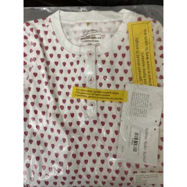 roberta roller rabbit girls pajama set pink heart Sz 4 NWT