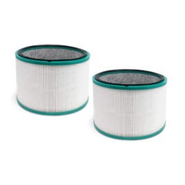 Fette Filter - 968125-03 Premium 360° Glass Filter Compatible with Dyson HP01 HP02 DP01 DP02 for Dyson Pure Hot Cool Link Desk Air Purifying Sytem Part # 968125-03 96812503 (2-Pack)