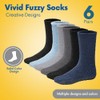 5/6 Pairs Mens Fuzzy Socks Grip Socks Microfiber Plush Sleeping
