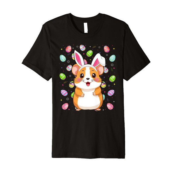 Hamster Happy Easter Egg Hunt Bunny Ear Hamster Easter Premium