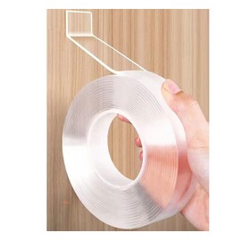 YIKANGHENG Upgrade Clear Double Side Sticky Tape, 13.4 Feet x 2 Inch 2mm Thick Nanometer Material Heavy Duty Removable Mounting Tape (1, 1.18 inch)