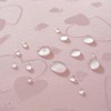 SASTYBALE Tablecloth Rectangle, Pink Wedding Table Cloth Love Heart Jacquard