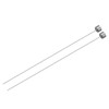 sourcing map Straight Ejector Pins, 0.5mm (1/64") Dia. 65Mn Steel
