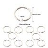 FYACCD 10 Pcs Key Rings Stainless Steel Key Rings Keychain
