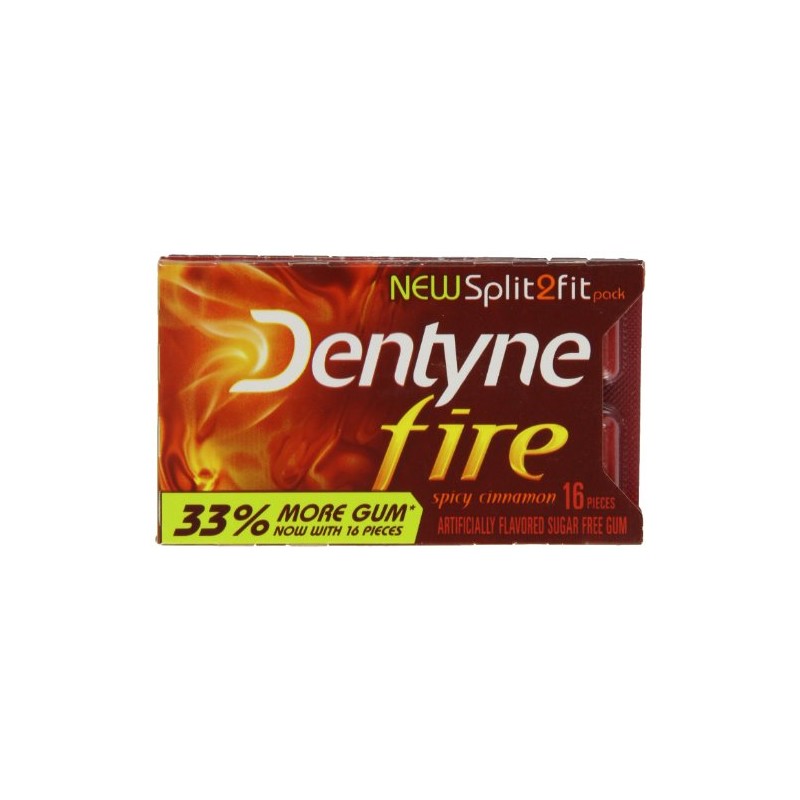 Dentyne Fire Cinnamon - Split2Fit Pack(Pack of 6)