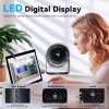 POOCCI Desk Fan, Strong Airflow 100 Speeds Quiet Digital Display