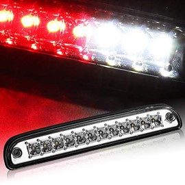 EPARTS LED 3rd Third Tail Brake Light High Mount Trailer Cargo Lamp Chrome Clear Lens Fit For 1999-2016 Ford F250/F350/F450/F550 Super Duty