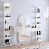 LitaEther Versatile 7 Tier Wall Shelf Unit,White Lack Wall Shelf,Display