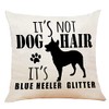 M-Qizi Blue Heeler Pillow Covers, Blue Heeler Gifts, 18x18 Decorative