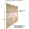 18" Allwood Pine Wainscot Extension Kit
