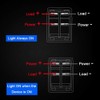 eFuncar 6PCS Rocker Switches 12 volt 4Pin SPST 20A/12V 10A/24V