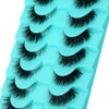 Clear Band Eyelashes Russian Volume Fluffy Strip Lashes 10 Pairs