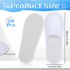 EupHHonycs 24 Pairs Disposable Slippers For Guests Spa Slippers Bulk