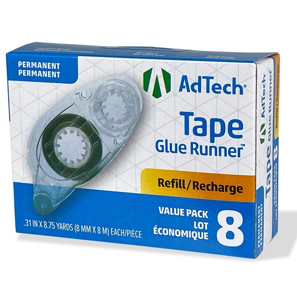 Adtech AdTech 05674 Permanent Crafter's Tape Refills, Pack of 8,