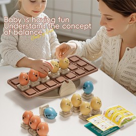 MAEAJDLT Balancing Egg Seesaw - Desktop Puzzle Toy for Kids & Adults, Adjustable Balance Game with Fun Physics Challenge, Perfect for Office Desk or Home Brain Teaser, Great Gift Idea