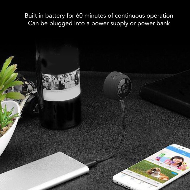 Mini WiFi Camera Wireless 1080P HD Night Vision 90 Degree