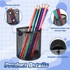 12 Pcs Black Magnetic Pen Pencil Holder with 3 Magnets