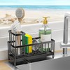 Sponge Holder for Kitchen Sink, Sink Caddy with High Brush