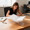 Haploon 2 Pcs Clear Acrylic Book Holder 10 x 6