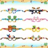 100 Pcs Hawaiian Temporary Tattoos & 8 Pcs Luau Party