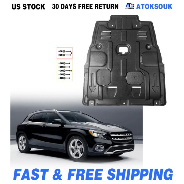 Atoksouk Engine Under Cover Fit For 15-20 Mercedes GLA2505 Splash